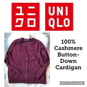 Uniqlo 100% Cashmere Button Down Cardigan
